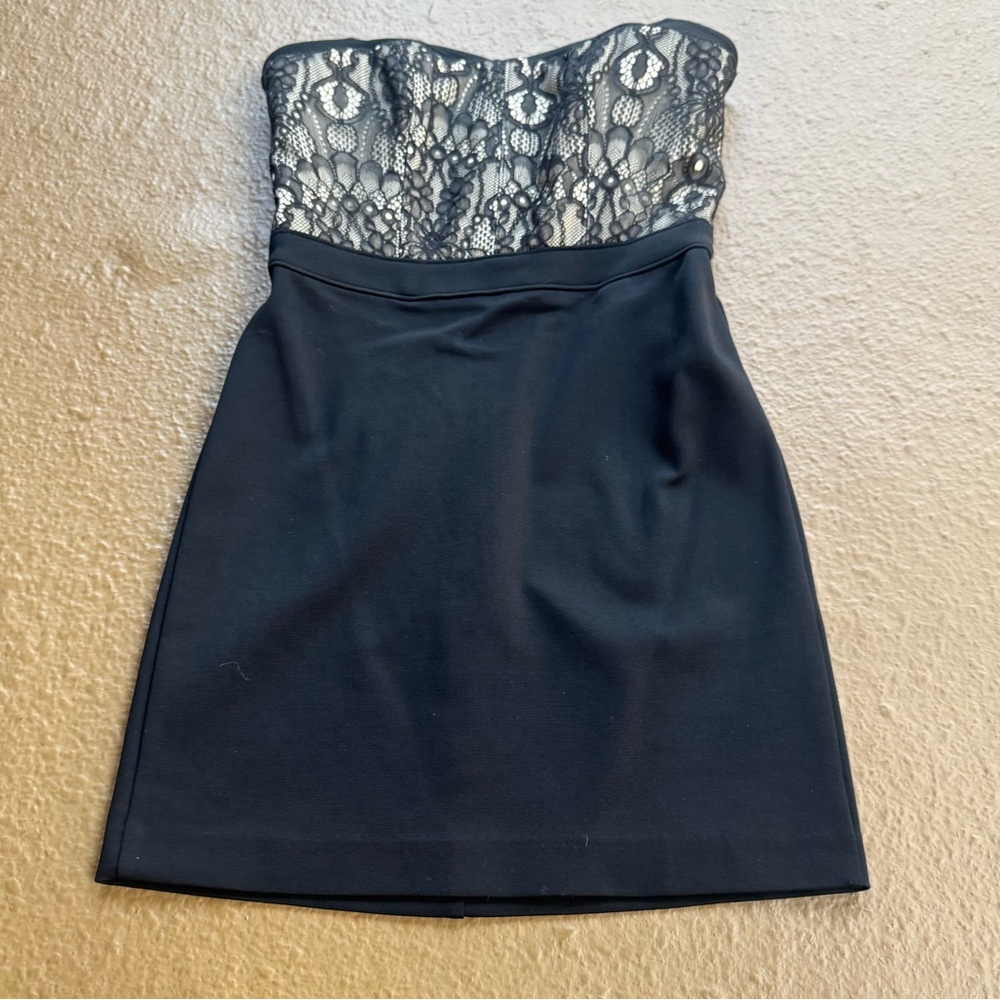 BEBE Lace CORSET BUSTIER Bodycon Mini Dress Size 4